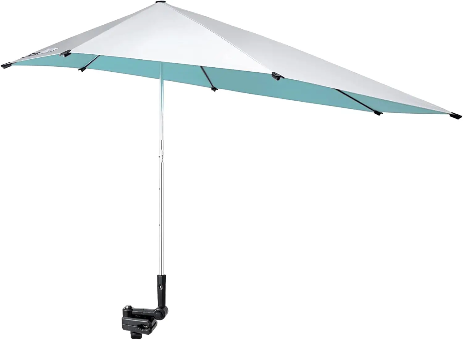 

Adjustable UPF 50+ Sun Umbrella with Universal Clamp for Beach, Golf, Wheelchair, Stroller - Lake Blue