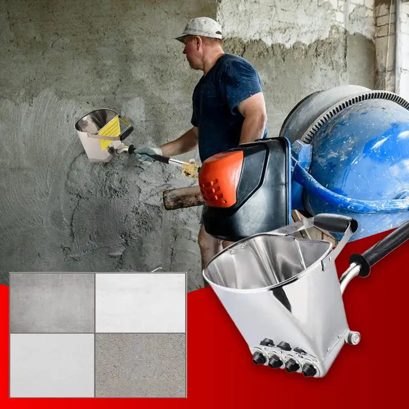 Concrete Sprayer Long Drywall Paint Spray Tool Precision Control Construction Plastering Equipment For Ceilings Wall Renovation