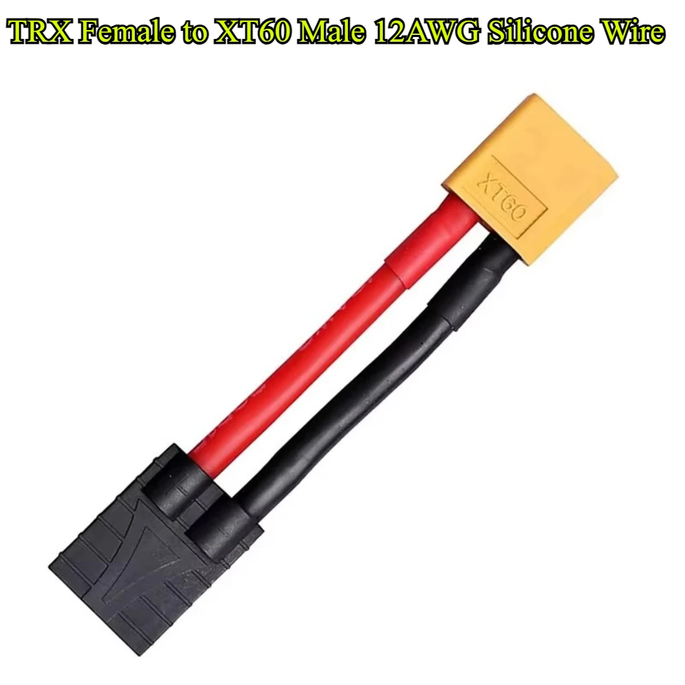 12AWG 5/10/15 سنتيمتر TRX ذكر أنثى toTamiya Deans EC5 XT60 XT90 T التوصيل مع ذكر موصل سالب قابس مهايئ لبطارية Rc ESC #5
