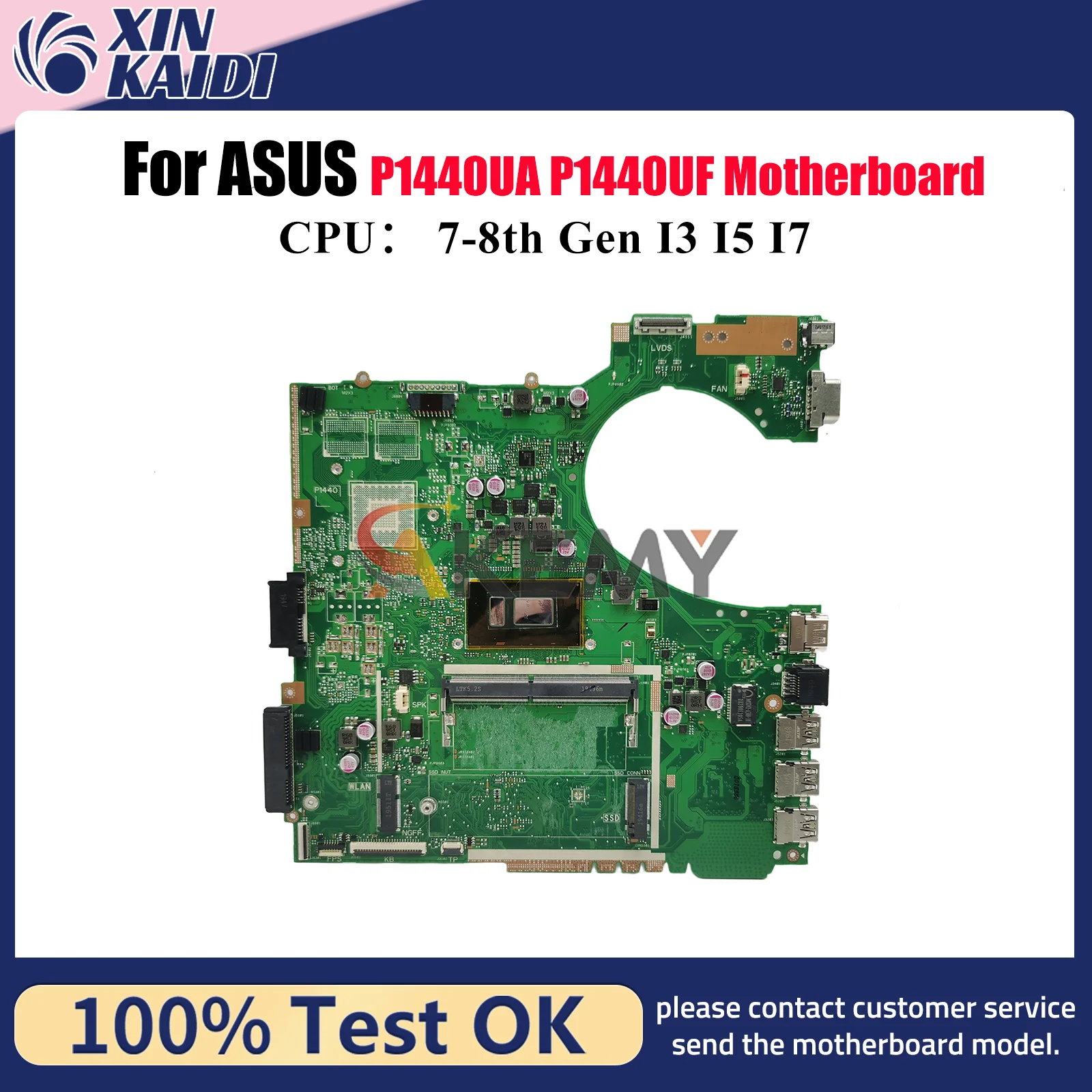 

P1440UA Материнская плата для ноутбука ASUS ProArt P1440UF P1440UA P1440U Материнская плата для ноутбука с процессором I3 I5 I7 100% тестирование ОК быстрая доставка