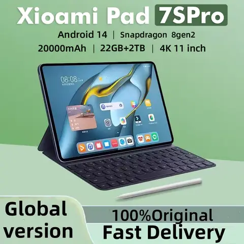 2025 새로운 오리지널 MI Pad 7 Pro 태블릿 11 인치 Snapdrago 8gen2 HD 4K 안드로이드 14 22GB + 2T 20000mAh 5G 듀얼 SIM WiFi GPS 태블릿 PC