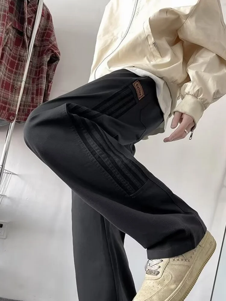 

Американские повседневные брюки для мужчин, весенне-осенние, прямого кроя, для активного отдыха, водонепроницаемые, длинные, модные, молодежные, для досуга