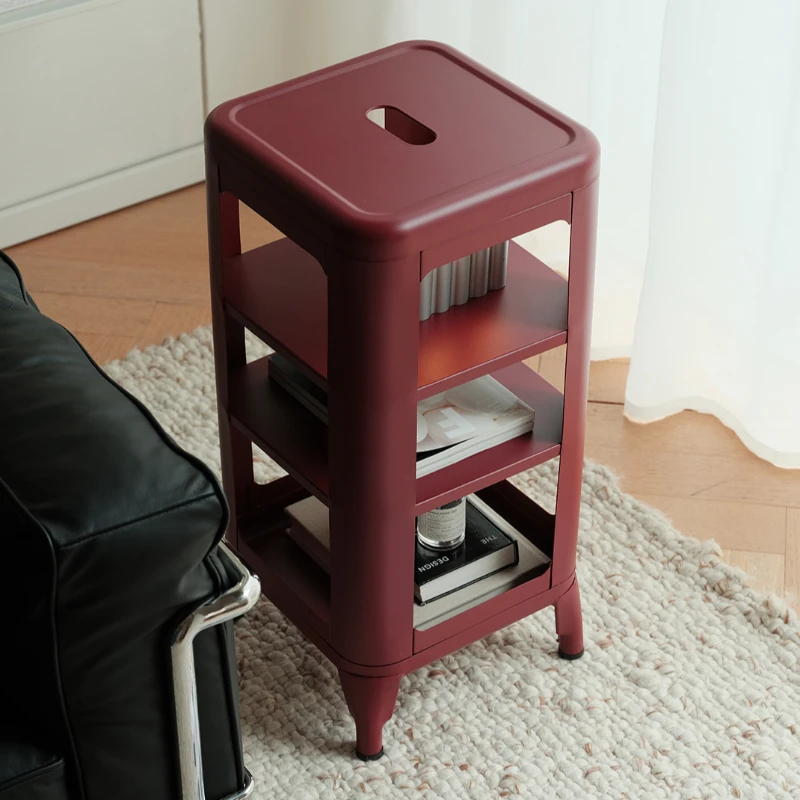 Nordic Minimalist Side Table for Living Room Multilayer Small  Sofa Cabinet Creative Bedroom Nightstand Space Saving End Stands