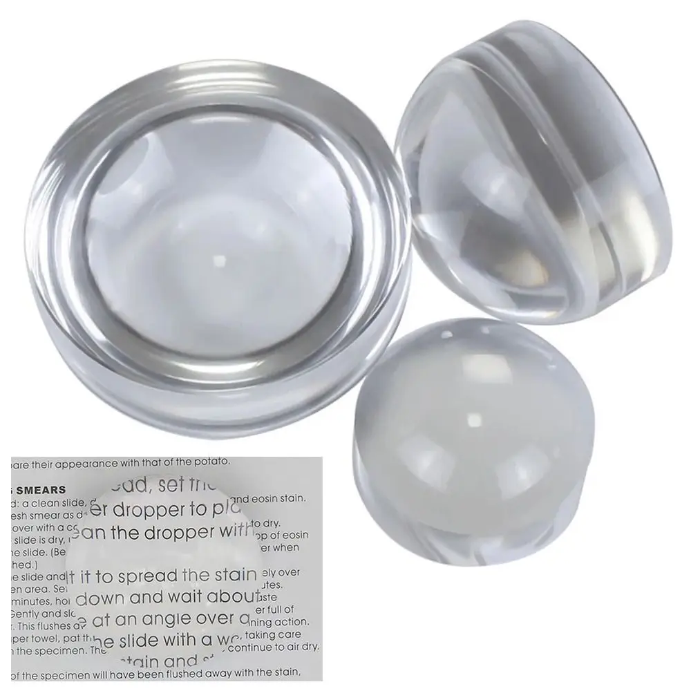 Appreciation Table 50/60/80/95/100mm Paper Weight Desktop Magnifier Reading Magnifying Glass Acrylic Magnifying Lens