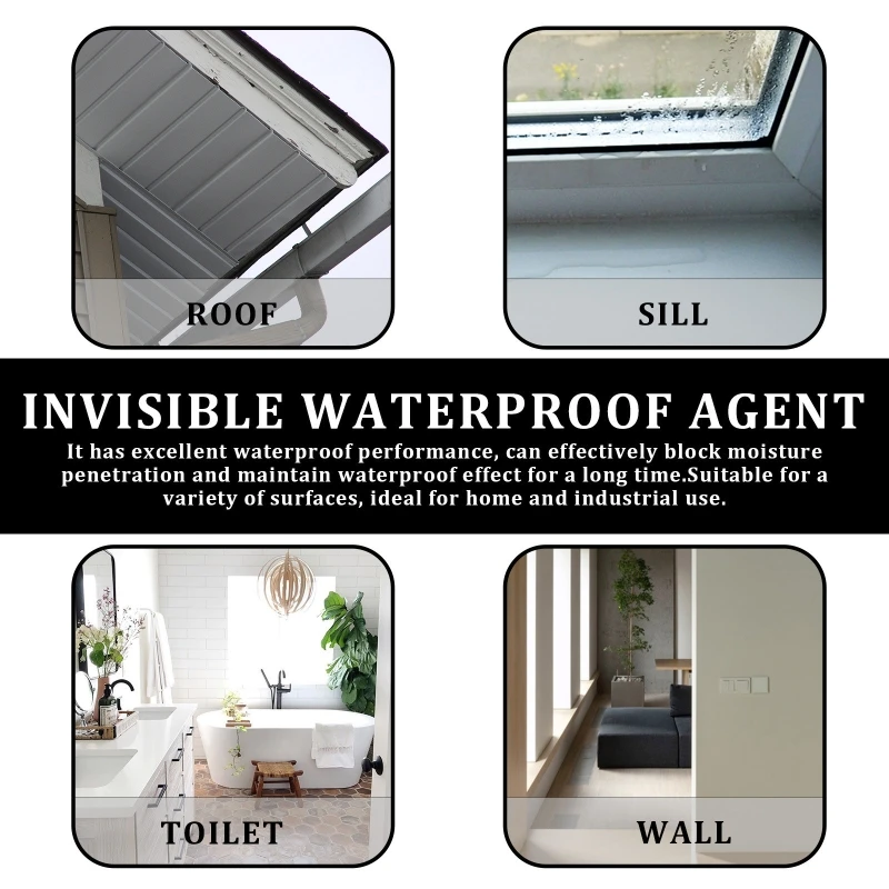 Przezroczysty wodoodporny środek Wodoodporny zestaw do naprawy dachu ściennego do drewna na dach płytek ściennych