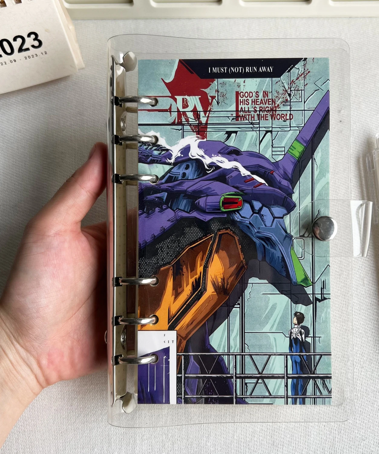 EVA Notebook New Century Evangelion Warrior Initial Machine Peripheral Student Removable Loose leaf Notebook Male Diary