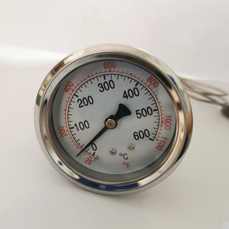 Full steel shell circular high-temperature oven, pizza oven, 0-600 degree thermometer