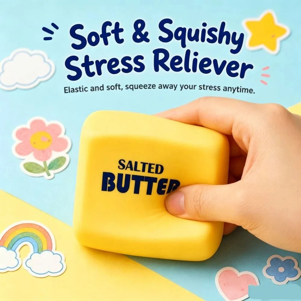 Cute Butter Squeezing Toy Hand Relax Kneading Butter Stick Squishy Toy Hallowmas Comfortable Slow Rebound Squeeze Toy