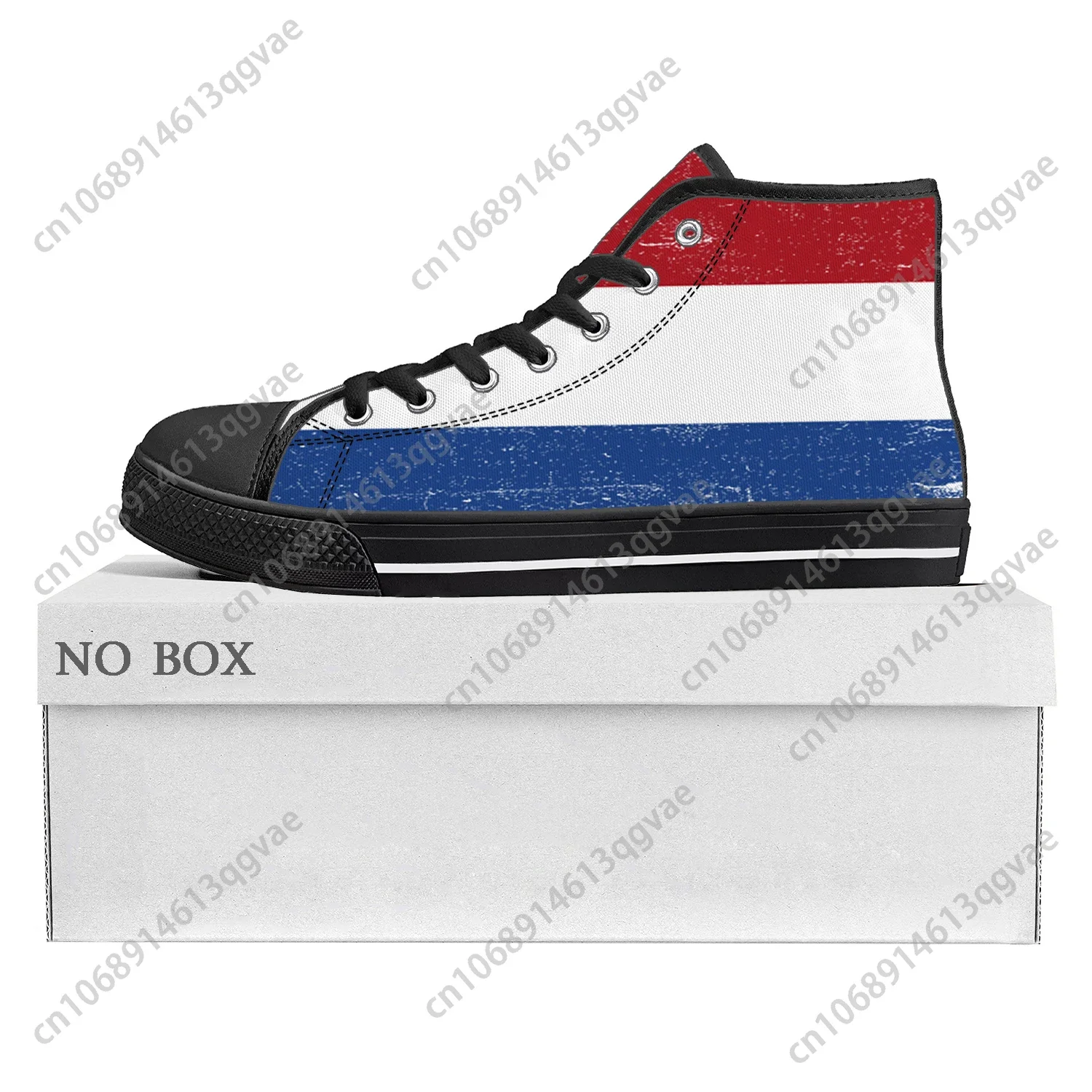 Dutch Flag High Top High Quality Sneakers Mens Womens Teenager Canvas Sneaker Netherlands Casual Couple Shoes Custom Shoe