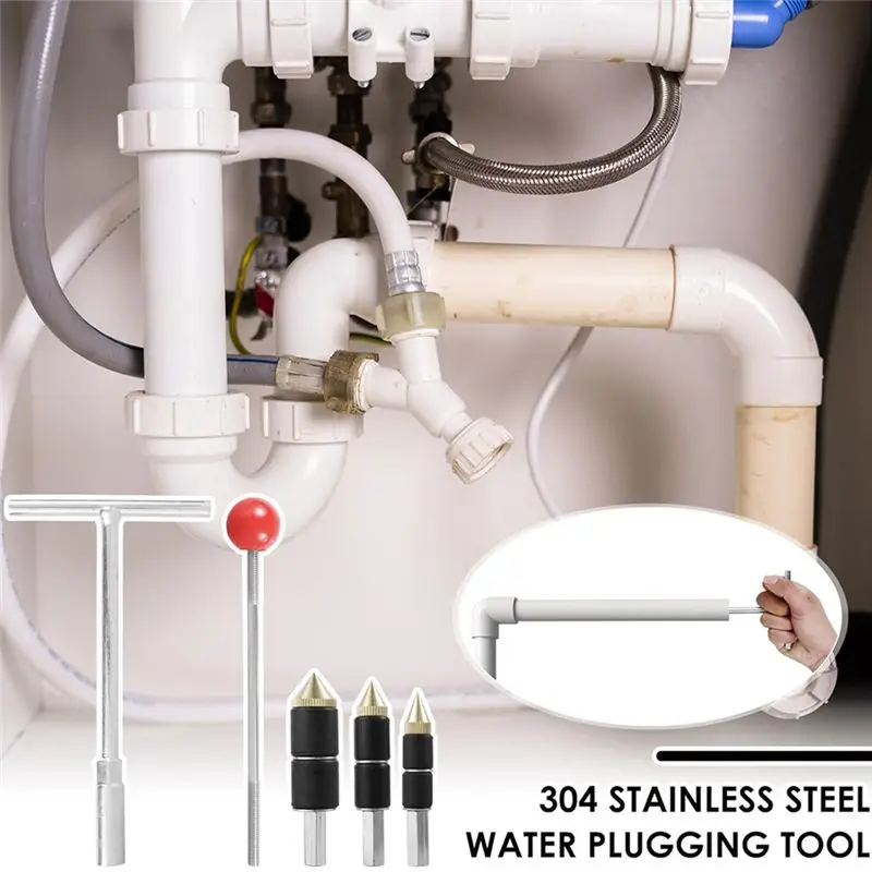11-teiliges Notfall-Rohr-Wasserstopp-Set aus 304 Edelstahl, Heißschmelz-Wasserstoppwerkzeug, Robuste PPR-Rohr-Wasserstoppnadel für Rohre – Detail 5