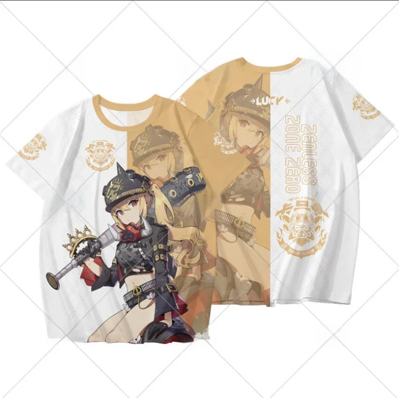 New Game Zenless Zone Zero Caesar King 3D Men's T-Shirt Fashion Cool Daily Anime T Shirt Street Personality Short Sleeve Y2k Top view 6