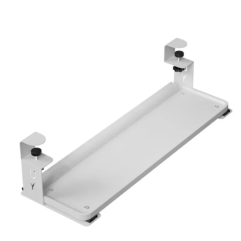 Imagem -02 - Bandeja de Teclado Grande Preta sob a Mesa Puxe com Braçadeira Extra Resistente Sistema de Montagem Plataforma Deslizante Gaveta do Computador para o tipo