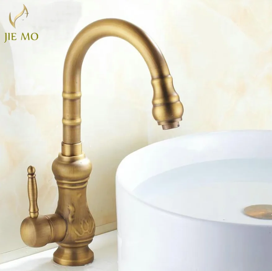 

Antique bronze finish Swivel Kitchen faucets kitchen tap basin faucets hot and cold wash basin tap H-225