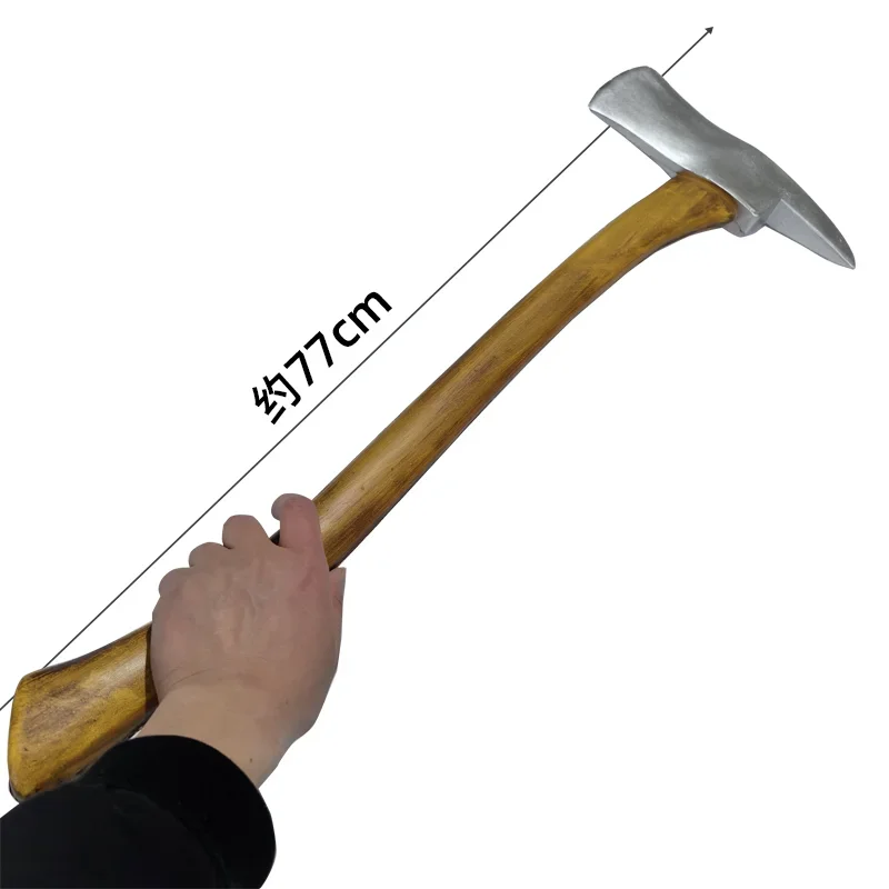 

Cosplay 1:1 Tool Yellow Axe Tomahawk Weapons Scare Props Stage Performance Role Prop Axe Halloween Safety PU toy sword