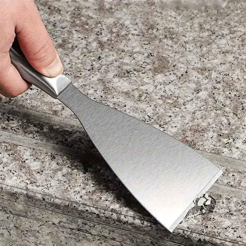 ‌3pc Stainless Steel Scraper Set - Heavy Duty Wall Putty Knife, Multi-Blade Paint/Paste Remover & Cutting Tool Kit