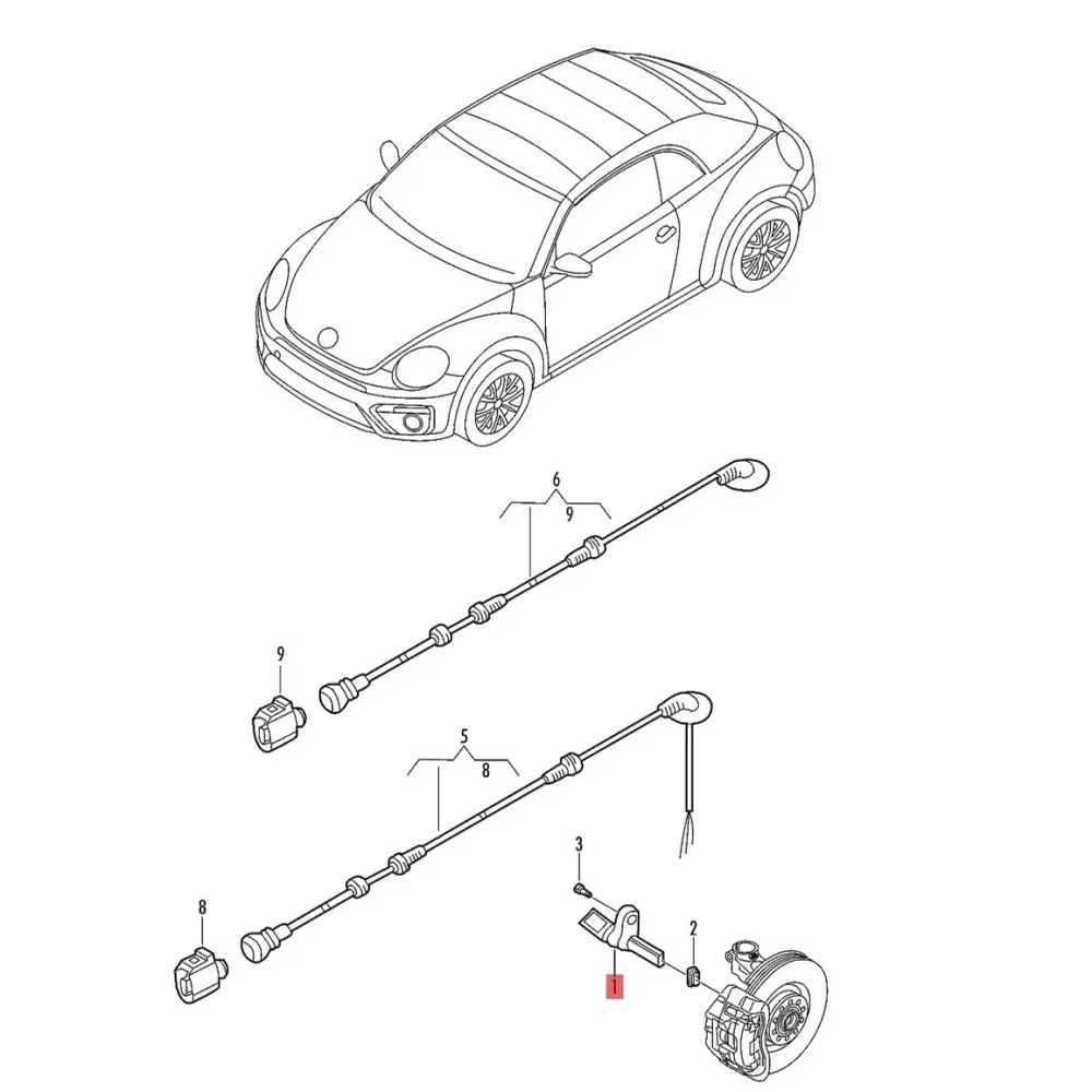 Sensor de velocidad de rueda delantera izquierda y derecha, ABS, WHT 003, 856A, WHT003857A, para VW Passat B7, CC, Tiguan, Touran, Scirocco, Seat