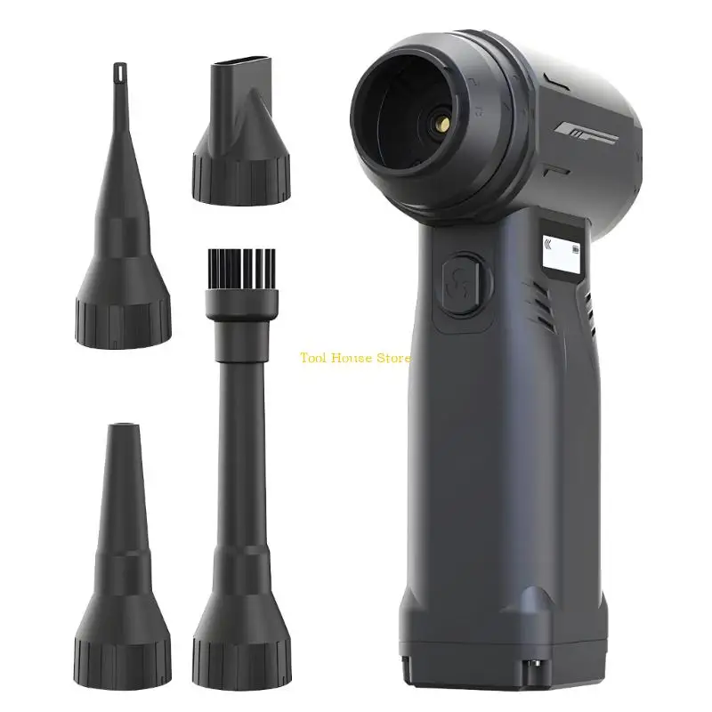 

Многоцелевой беспроводной вентилятор диаметром 40 мм, бесщеточный двигатель со встроенным аккумуляторным ЖК-дисплеем