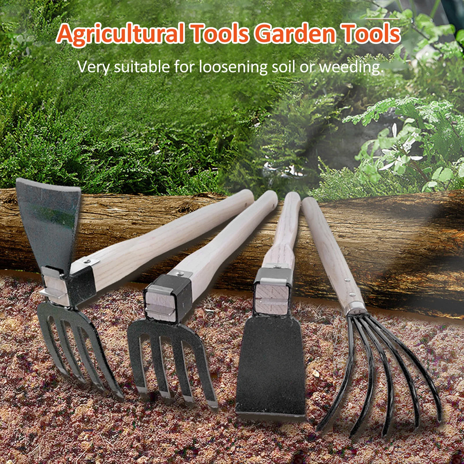 5-Claw Rake with Wooden Handle - đánh giá và giá Gardening Tools On Sale