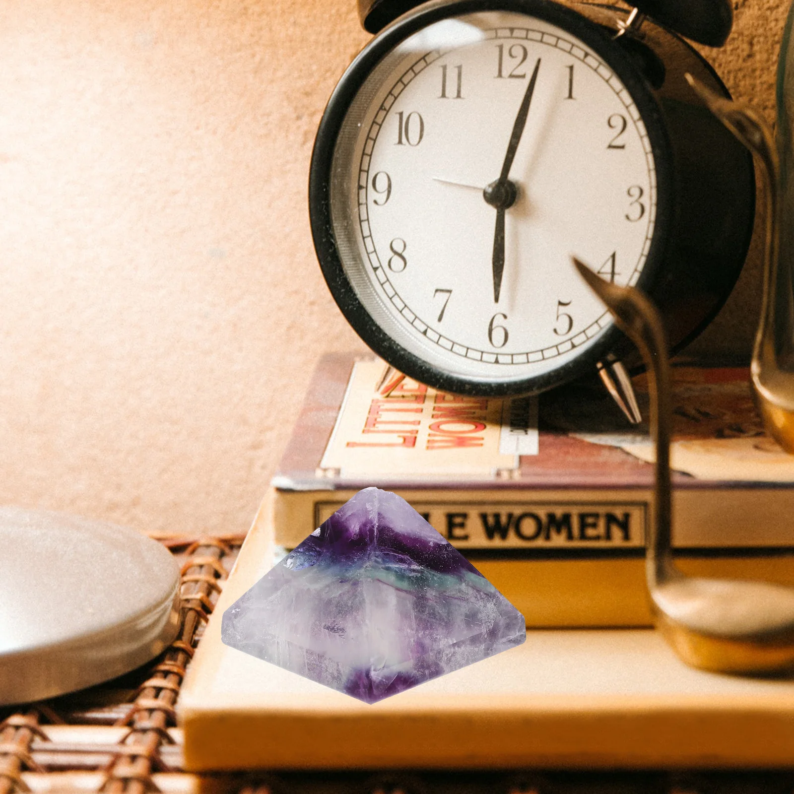 

Decorative Pyramid Decor Creative Egyptian Craft Natural Pyramid Desktop Ornament Home Office Layout Blessing Health Safety