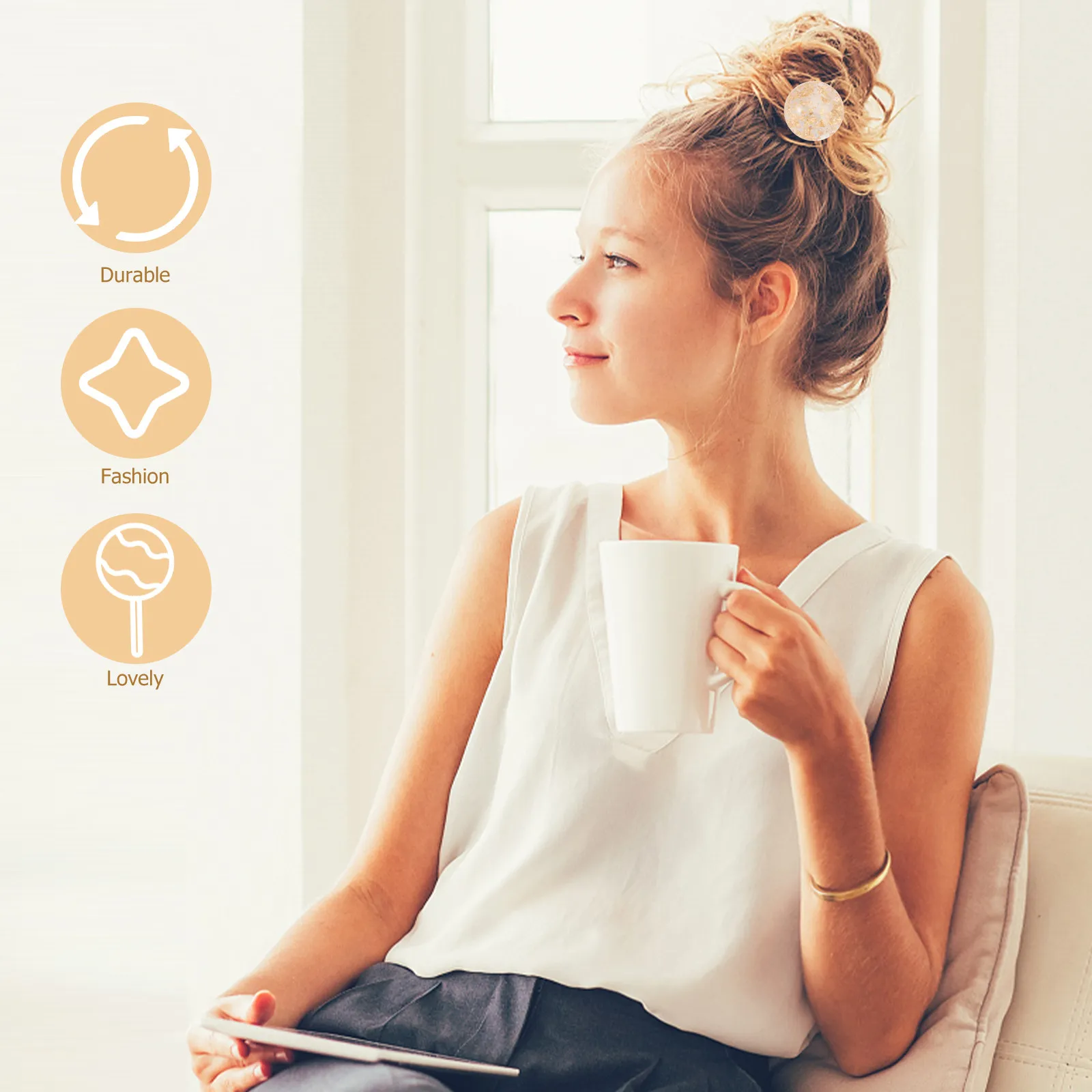 

1pc Hair Pins For Women Lollipop Design Vintage Hairpin Durable Bun Hairpin For Updo Chignons - Retro Hair Claw Styling Tool