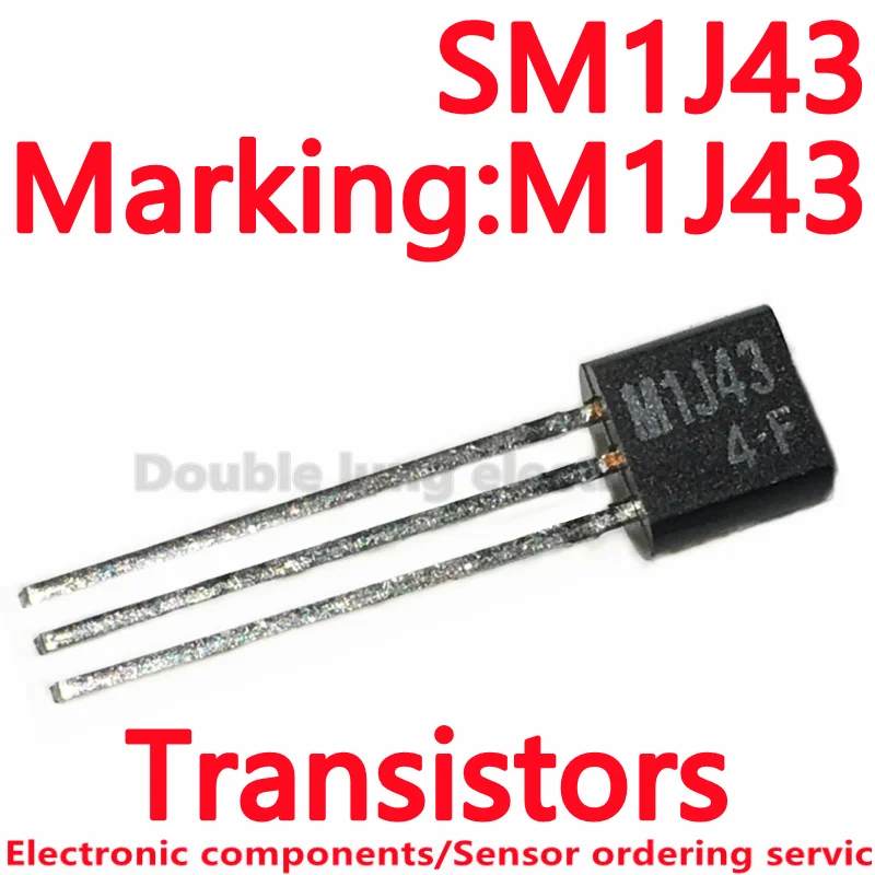 50PCS/100PCS/LOT Transistors SM1J43 M1J43 MIJ43 TO92 600V 1A TRIAC AC POWER CONTROL