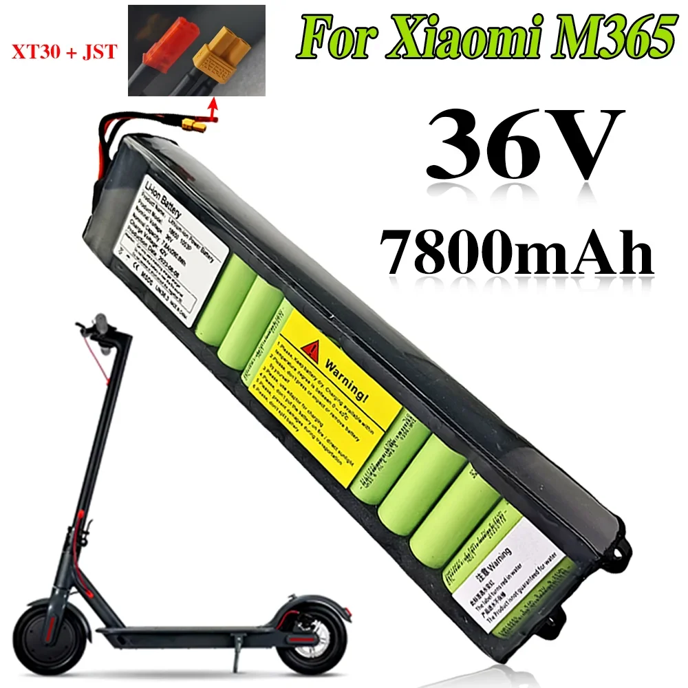 

For Xiaomi M365 electric scooter 36V 7800mAh lithium-ion battery pack with built-in BMS protection, long range