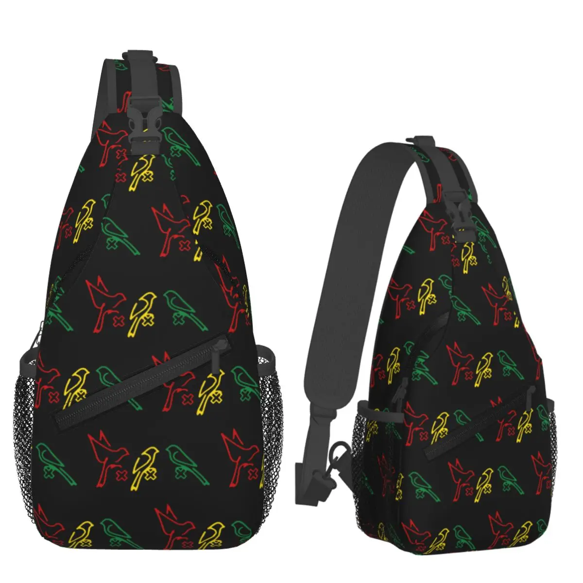 

BOB MARLEY AJAX Chest Bag Men Sling Crossbody Backpack Chest Bag Traveling Hiking Daypack Shoulder Bag
