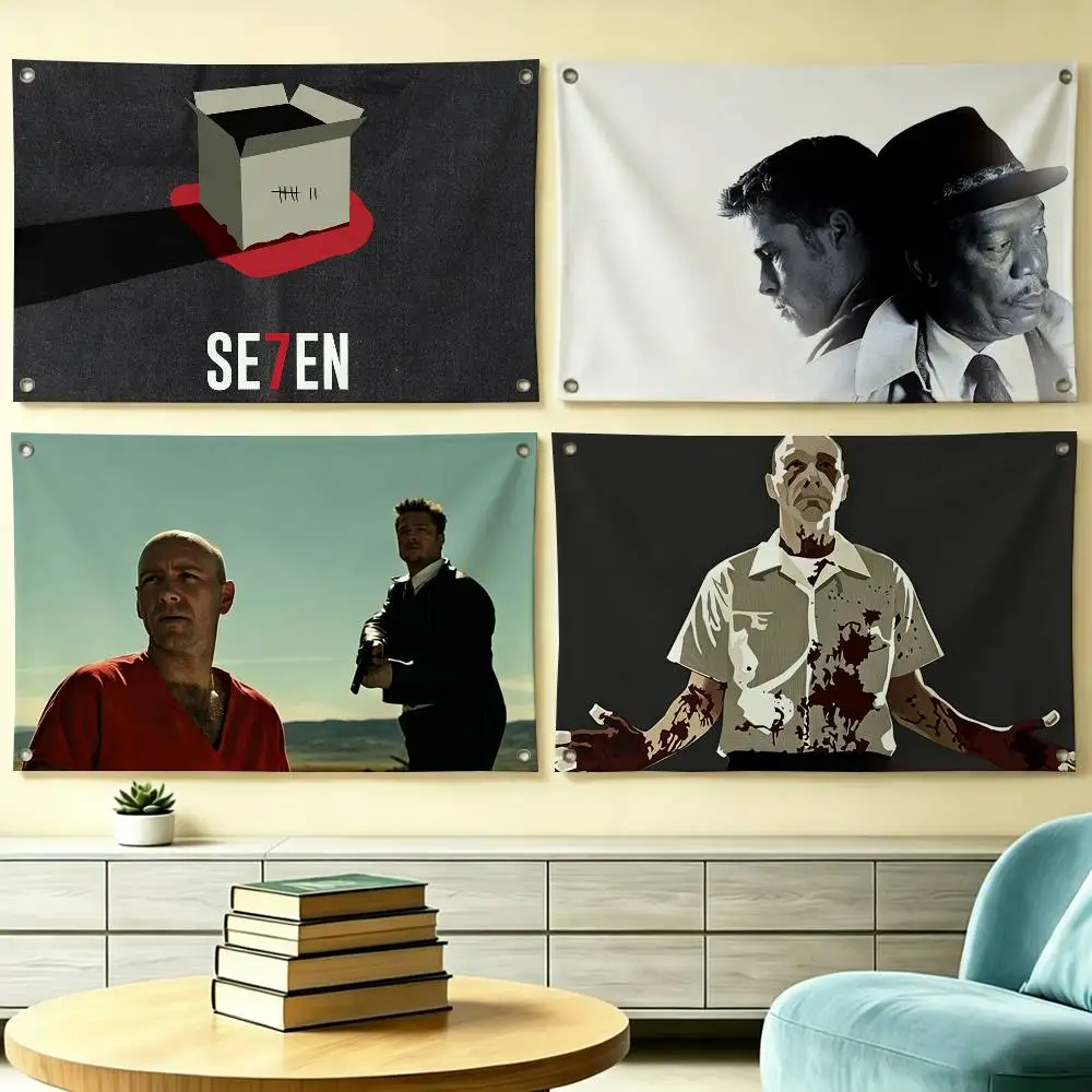 Movie S-Se7en William Somerset  Flag Suitable For Party Club Outdoor Interior Wall Decoration Banner Fans Gift