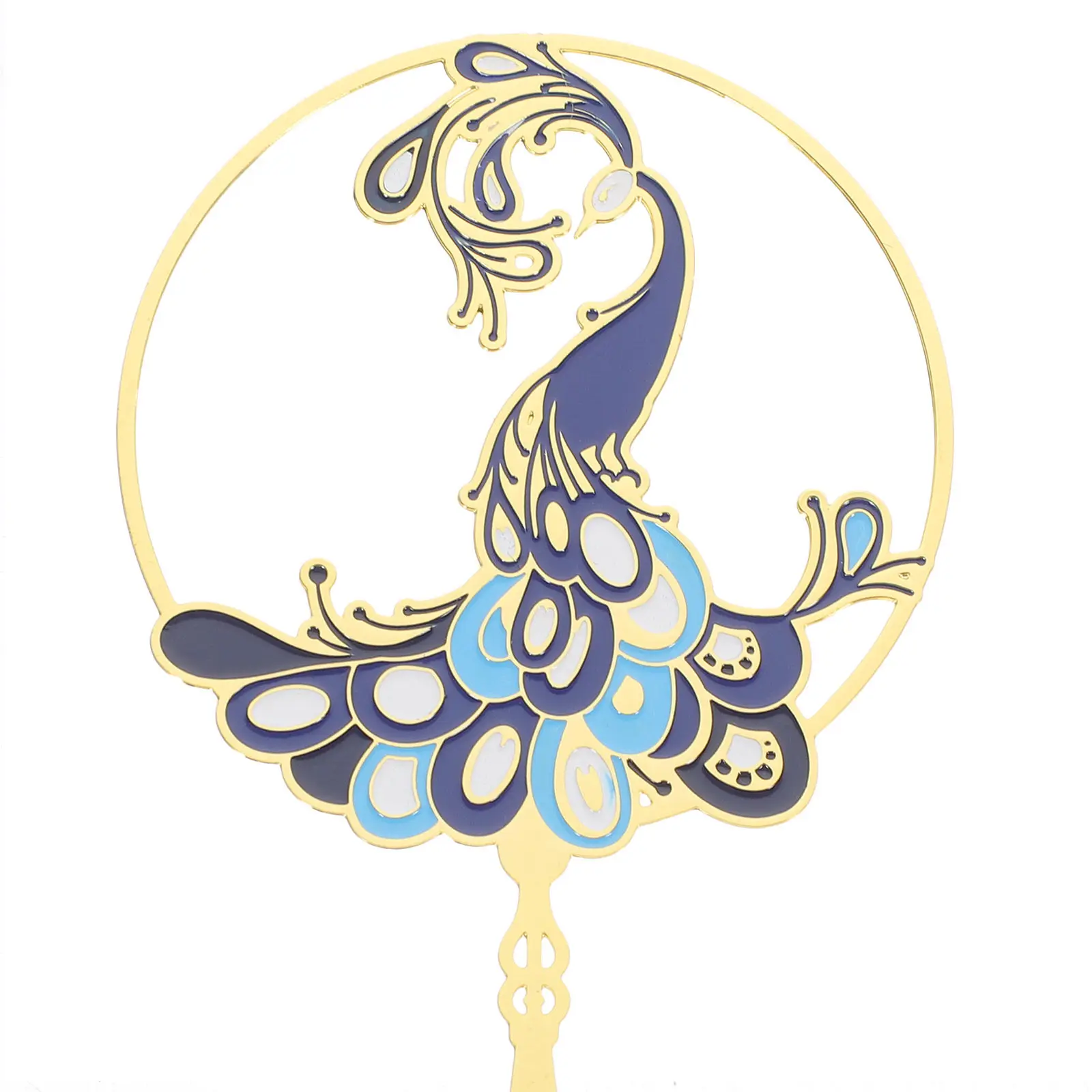 

Premium Peafowl Bookmark Decorative Copper Page-Marker Artistical Design Elegant Bookmark for Students Gift Retro Book Club