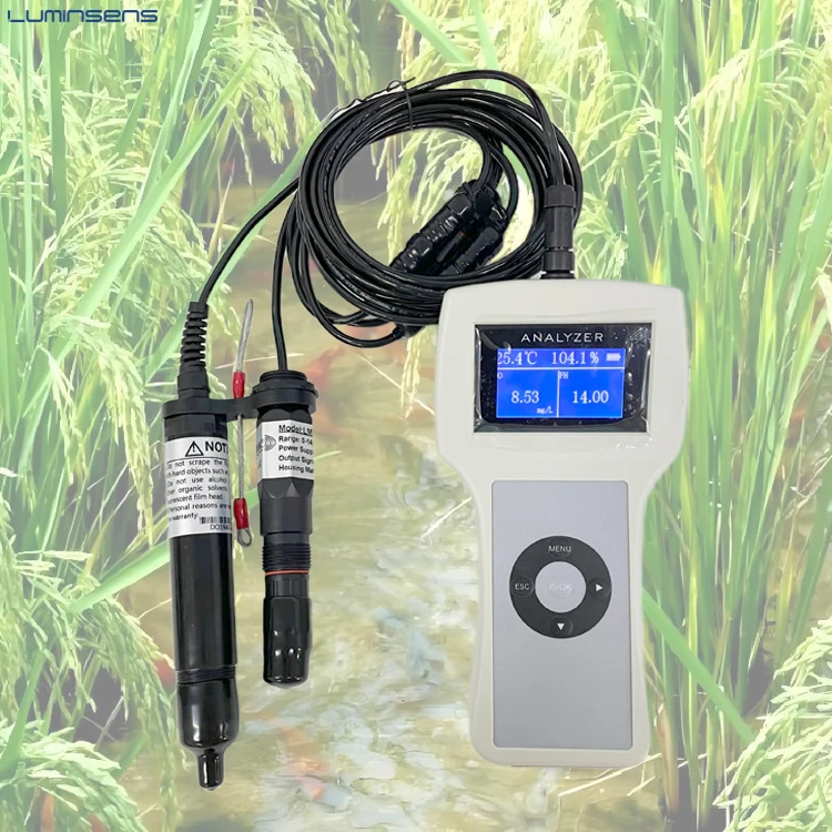 

Shrimp Monitoring Machine DO Temp RS485 Oxygen Sensor PH Testing Equipment for Agriculture