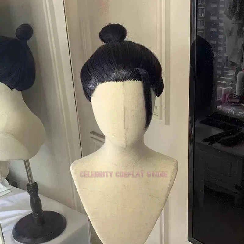 Anime Jujutsu Kaisen Geto Suguru Cosplay Wig Men Hair Tied Hair Heat Resistant Synthetic Wig Halloween Prop