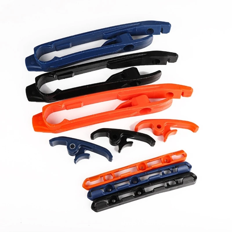 0xxd 3pcs Easy Installa Catena Slider e Signacciatore Guida per il forcellone per motociclette resistente all'usura e Slider a