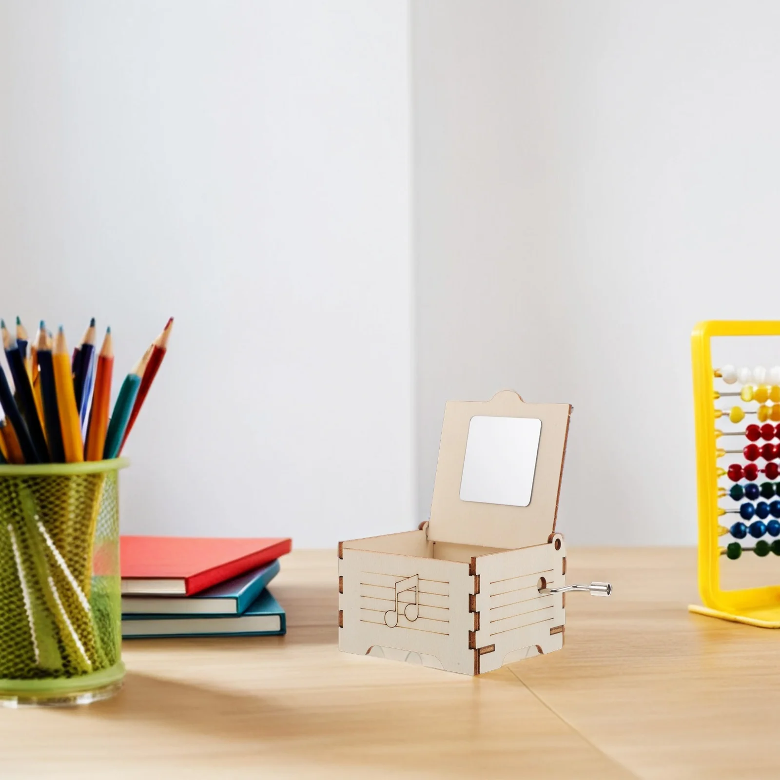 

Stem DIY Music Box Science Experiment Materials Creative Craft Kit Wood Mechanical Music Box for Kids Educational Project