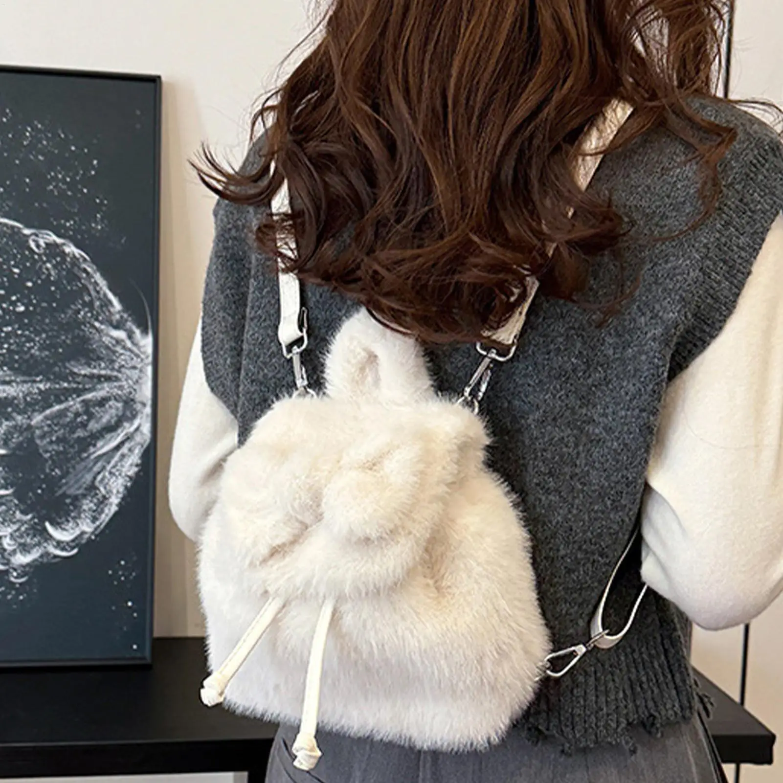 ぬいぐるみバックパック大人用弓財布スクールブックバッグ学校旅行保育園学生クリスマスショッピングパーティー子供女性子供用