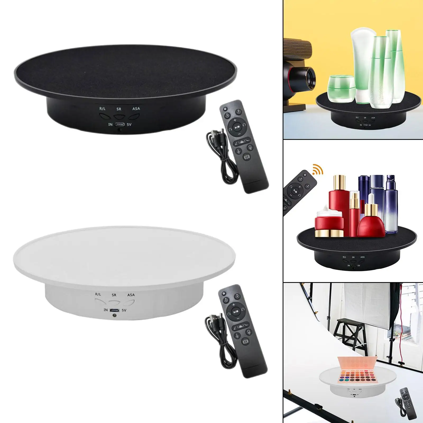 Electric Rotating Display Stand Photo Props Motorize Rotating Turntable Display Stand for Watch Bags Model Jewelry Cosmetic