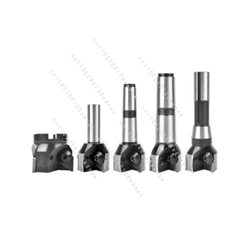 Indexable Triangle Right Angle End Milling Cutter 3 #4 #Straight Shank R8 Shank 90 Degree Triangle Insert Milling Cutter