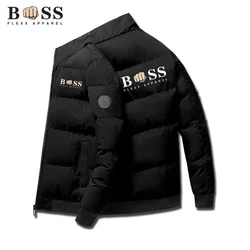 2023 Men's Fashion Autumn/Winter Jacket Men's Collar Parker Men's Jacket Zipper Filled Men's Jacket