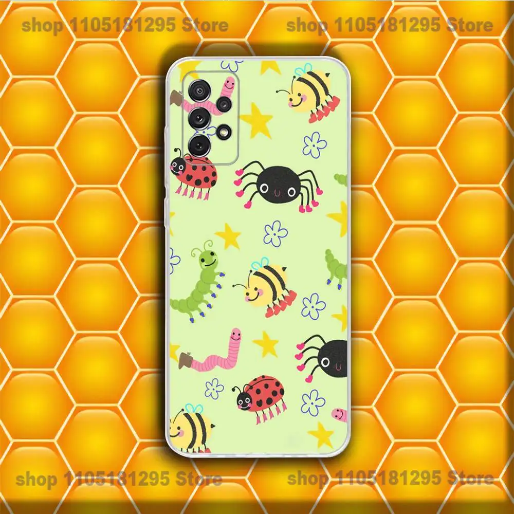 حافظة هاتف Art Insect لهاتف سامسونج S25,24,23,21,22,20 FE lite,S10,9,PIus Note20 Ultra شفافة ناعمة #2