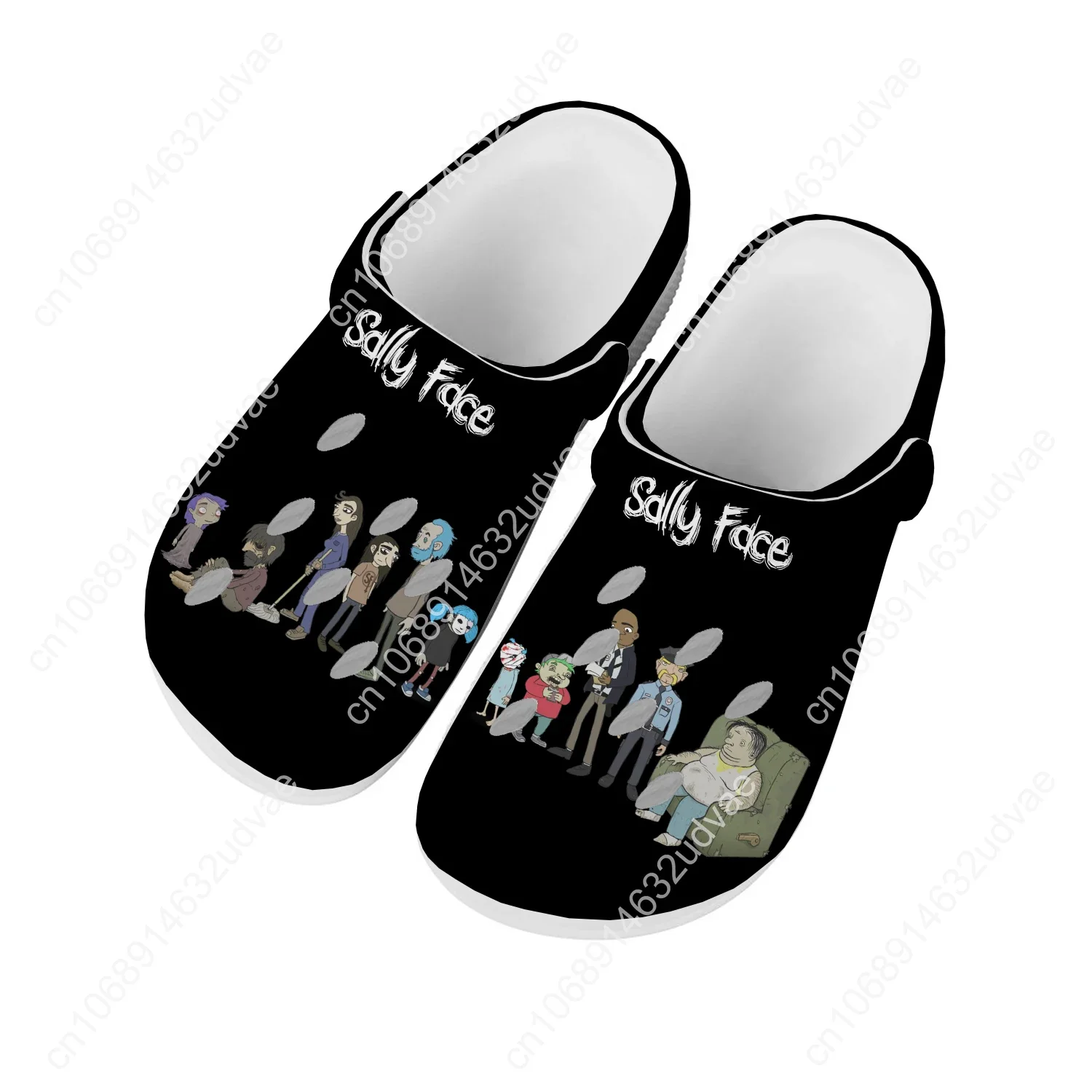Sally Face Water Shoes Mens Womens High Quality Fashion Home Garden Clogs Customizd Sandals Beach Breathable Hole Slippers
