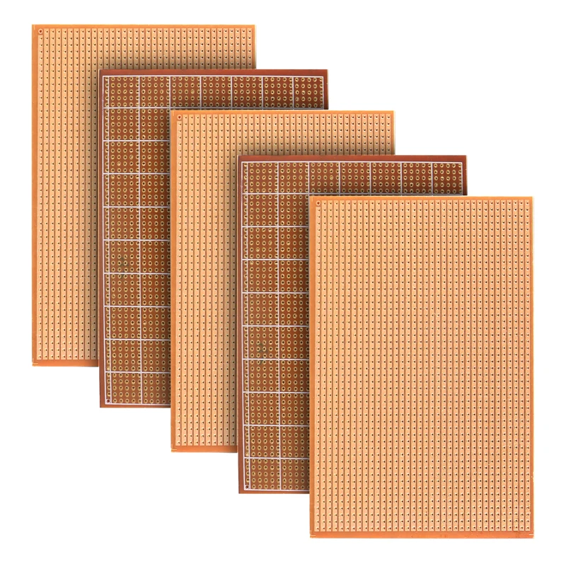 5PCS DIY 9.5x12.8 9.5*12.8CM Prototype Paper PCB Universal Experiment Matrix Circuit Board Single Row Continuous Hole 95x128mm