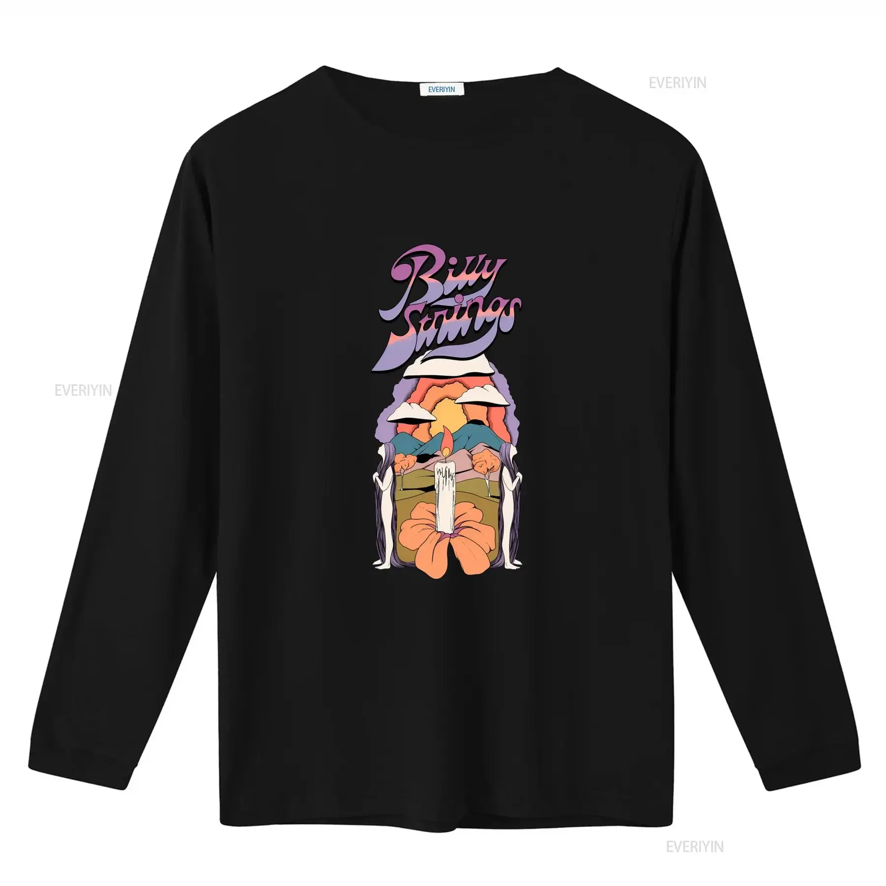 Billy Strings 2025 Winter Tour Candle T Shirt with Dates Retro Style vintage Washed Soft Stretched Casual Top For Everyday Wear