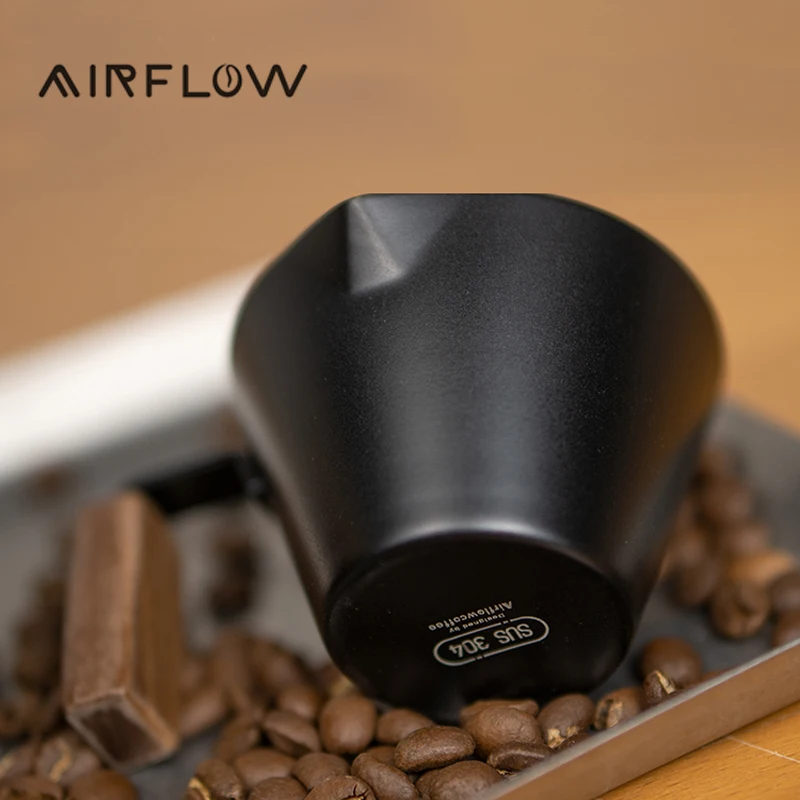 AIRFLOW Miarki ze stali nierdzewnej Podwójny kubek do ekstrakcji espresso 100ML ze skalą Narzędzia kuchenne