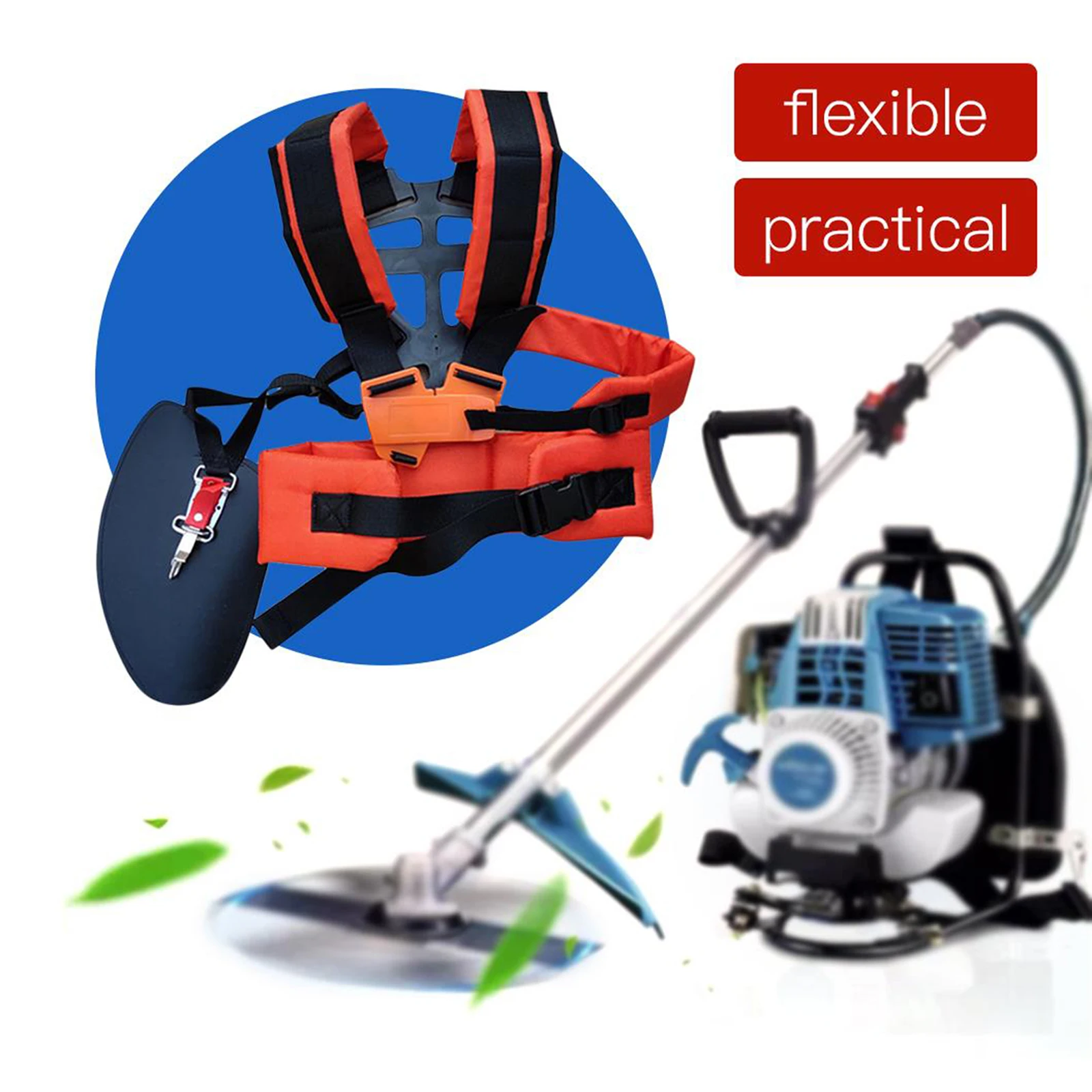 Durable Garden Mower Shoulder Strap Comfort Harness Double Shoulder Strap Trimmers Brushcutters Grass Trimmer Strimmer Harness