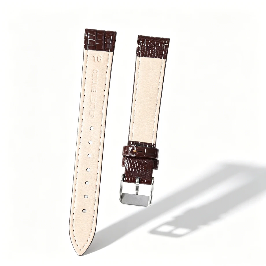 （New style）lizard Leather watch strap shining  genuineWear-resistant Watch Srtap12mm  14mm  16mm 18mm 20mm  Shiny band