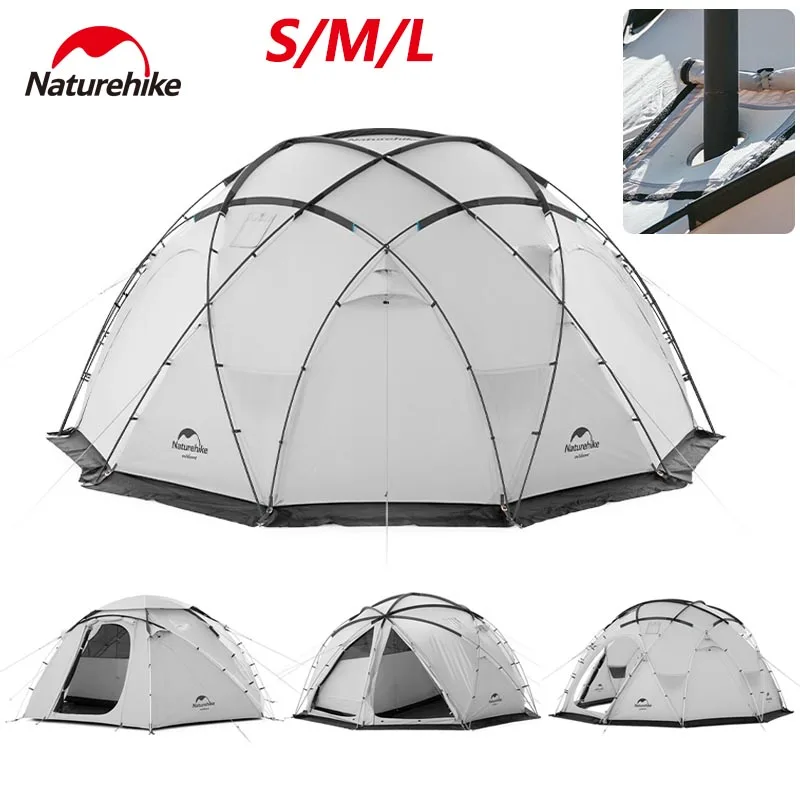 Naturehike ARIES Dome Tent With Snow Skirt Chimney Waterproof 4 Season Outdoor Camping Travel Large Space 5-8 Persons Shepherd