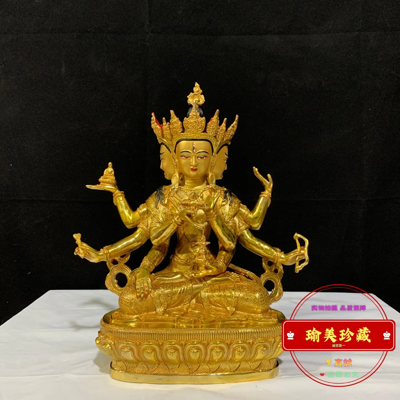 Zunsheng Buddha Mother Bodhisattva Buddha Statue Tibetan Tantra Langama One Foot 30cm Household Buddhist Hall Devotion Buddha Or