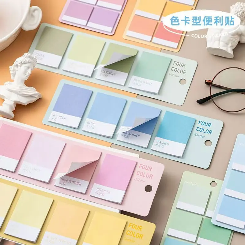 

4pcs/Lot Color Sticky Notes Pads Posits Stationery Paper Stickers Posted It Memo Notepad Scrapbooking School Office Message