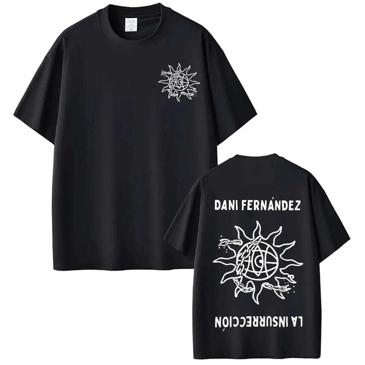 Camiseta con estampado de Dani Fernandez La Insurreccion Tour 2026, camiseta de moda para hombres y mujeres, camisetas informales holgadas de manga corta 100% algodón