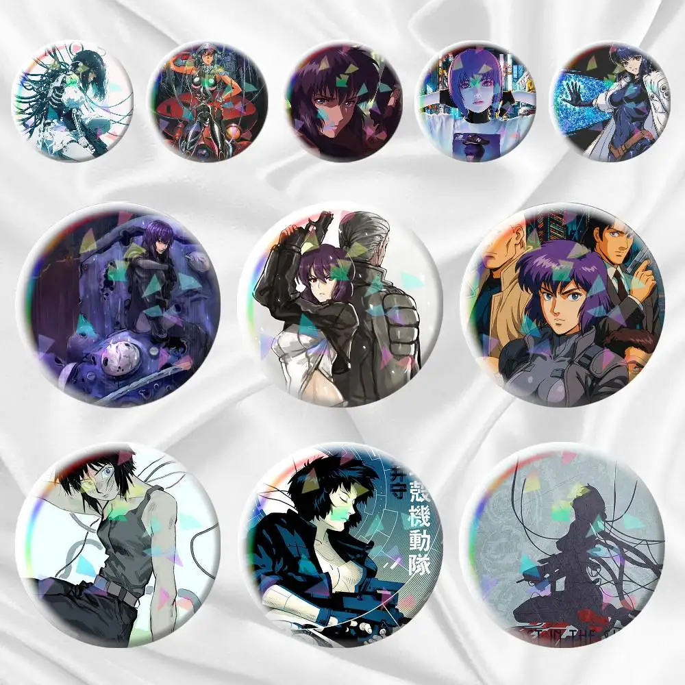 

G-Ghost in the Shell A-Anime 75mm 58mm 44mm 25mm Brooch Backpack Hat Pins Accessories Toys Badge