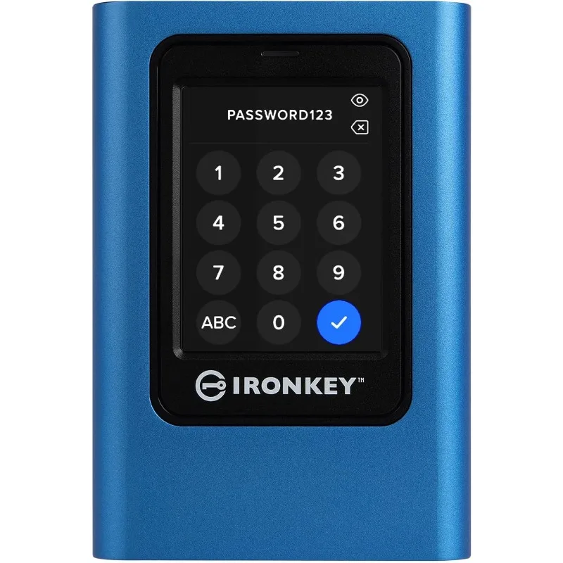 

IronKey Vault Privacy 80 Внешний твердотельный накопитель 960 ГБ FIPS 197 XTS-AES 256 ГБ с шифрованым сенсорным экраном PIN Безопасная защита данных